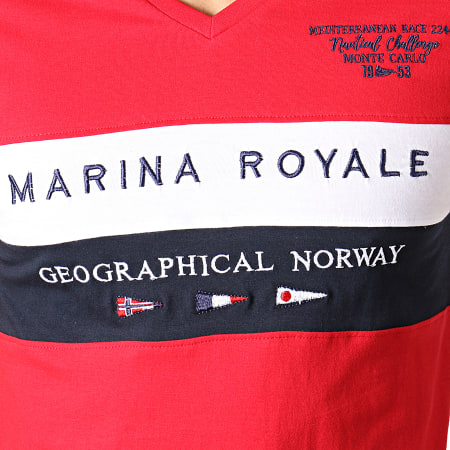 Geographical Norway - Tee Shirt Jartimi Rouge 