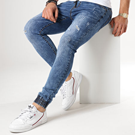 LBO - Pantalón Chándal Skinny Jeans With Rips LC20180426-1D Denim Blue Medium