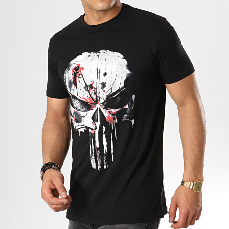 Marvel - Tee Shirt Bloody Skull Noir