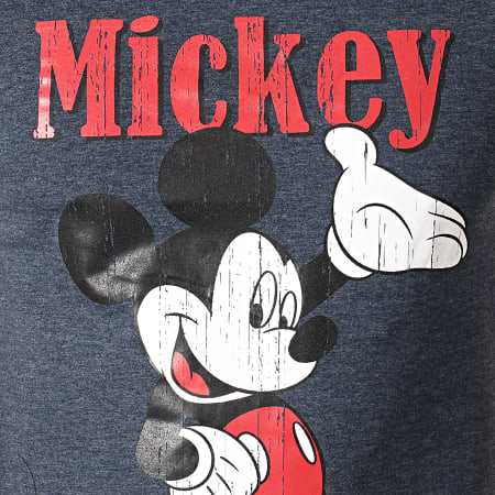 Mickey - Tee Shirt 8 Bleu Marine Chiné