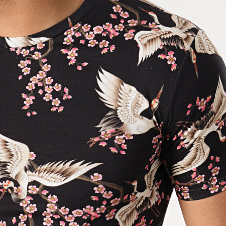 Uniplay - Tee Shirt Oversize KXT-23 Noir Floral