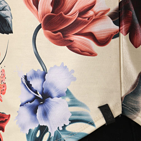 Uniplay - Tee Shirt Oversize T600 Jaune Floral