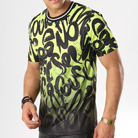Uniplay - Tee Shirt UY389 Vert Noir Dégradé