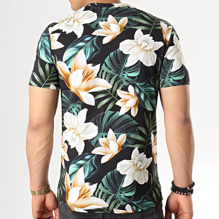 Uniplay - Tee Shirt UY368 Noir Floral