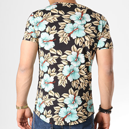 Uniplay - Tee Shirt Oversize KXT-22 Noir Floral