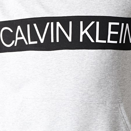 Calvin Klein - Sweat Capuche NM1633E Gris Chiné