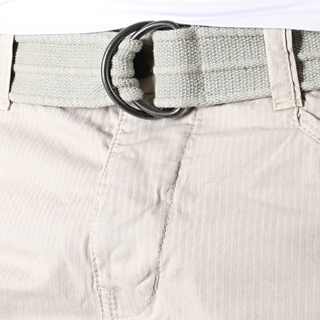 Paname Brothers - Short Cargo Rio Long Gris Clair