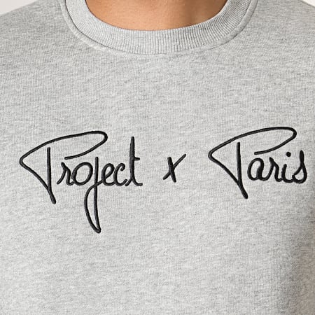 Project X Paris - Sweat Crewneck 1920009 Gris Chiné