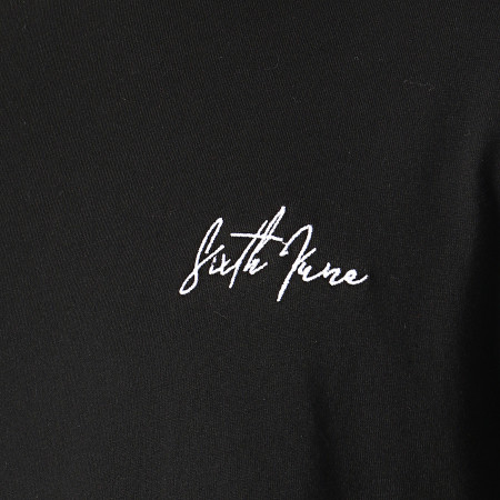 Sixth June - Tee Shirt Avec Bandes M3693VTS Noir