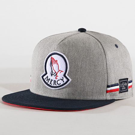 Cayler And Sons - Casquette Snapback Mont Mercy Gris Chiné Bleu Marine
