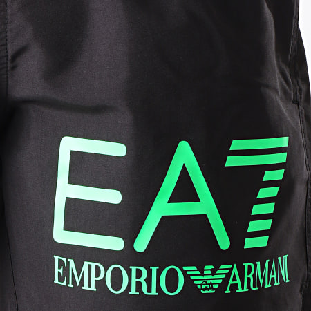 EA7 Emporio Armani - Short De Bain 902000-9P741 Noir Vert Fluo