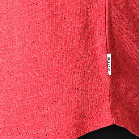 Only And Sons - Tee Shirt Oversize Lars Rouge