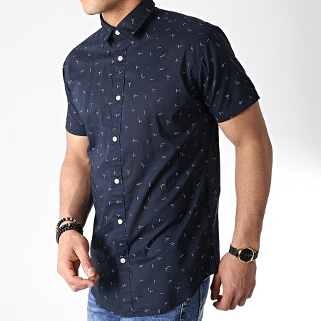 Selected - Chemise Manches Courtes Tokyo Bleu Marine