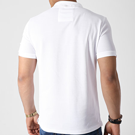 Superdry - Polo Manches Courtes Mercerised Lite City Blanc