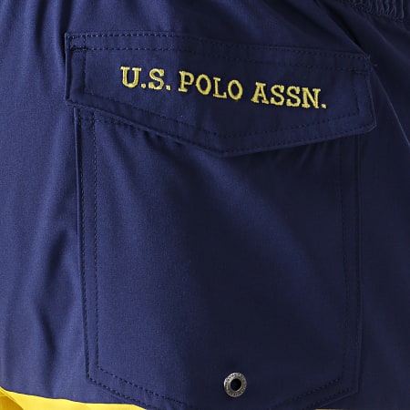 US Polo ASSN - Short De Bain Adrian 18251811-52161 Bleu Marine Jaune