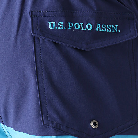US Polo ASSN - Short De Bain Adrian 18251811-52161 Bleu Marine Bleu Clair