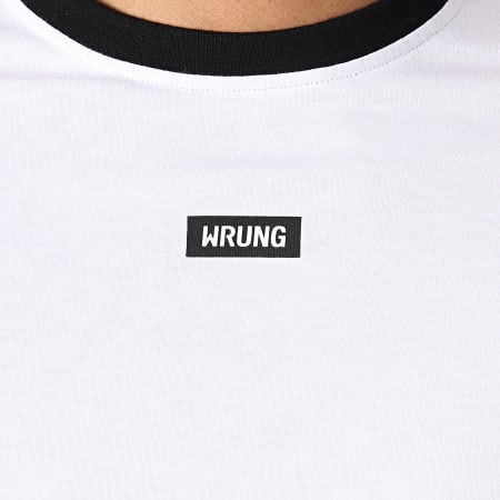 Wrung - Tee Shirt Blocks Vert Kaki Blanc Noir