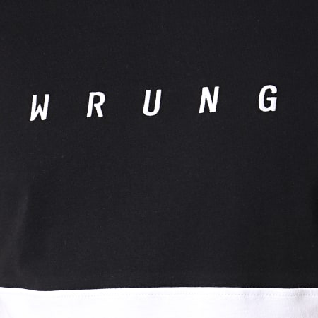 Wrung - Tee Shirt Slash Noir Blanc 