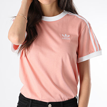 Adidas Originals - Tee Shirt Femme 3 Stripes DV2583 Rose