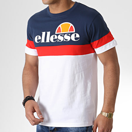 Ellesse - Tee Shirt 1031N Bleu Marine Blanc Rouge