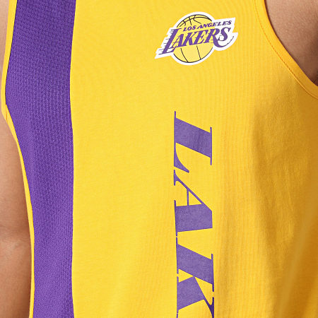 New Era - Débardeur Team Wordmark Los Angeles Lakers 11935229 Jaune Violet