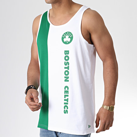 New Era - Débardeur Team Wordmark Boston Celtics 11935230 Blanc Vert