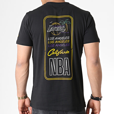 New Era - Tee Shirt Neon Light Los Angeles Lakers 11935239 Noir 
