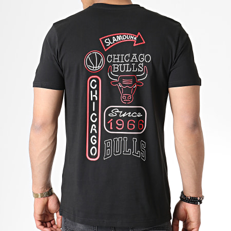 New Era - Tee Shirt Neon Light Chicago Bulls 11935240 Noir