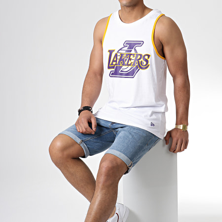 New Era - Débardeur Logo Los Angeles Lakers 11935242 Blanc 