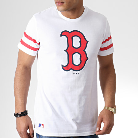 New Era - Tee Shirt Team Logo Boston Red Sox 11935271 Blanc
