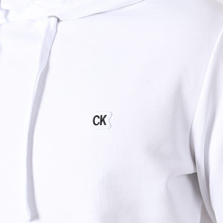 Calvin Klein - Sweat Capuche Institutionnal Logo 2470 Blanc