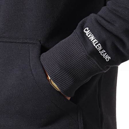 Calvin Klein - Sweat Capuche Badge 2770 Noir 