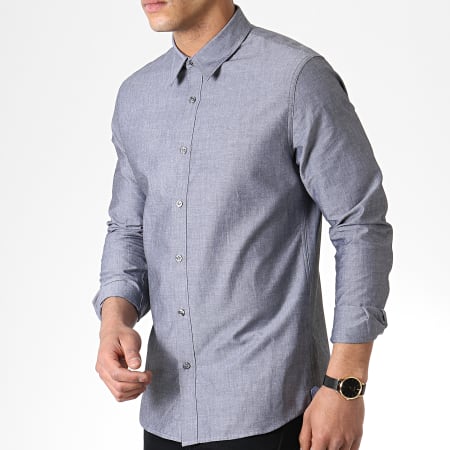 Calvin Klein - Chemise Manches Longues Chambray 2797 Gris 