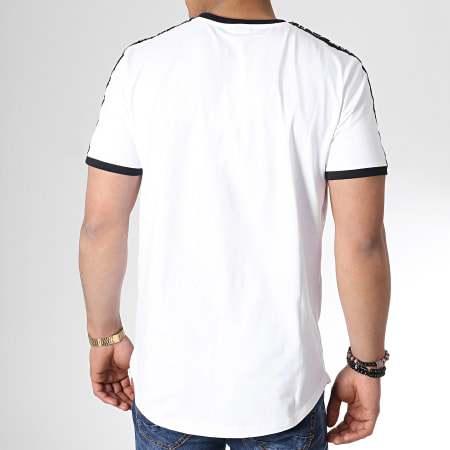 Ellesse - Tee Shirt Oversize A Bandes Fede SHB05907 Blanc