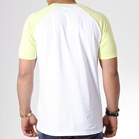 Ellesse - Tee Shirt Raglan Cassina SHB00629 Blanc Jaune