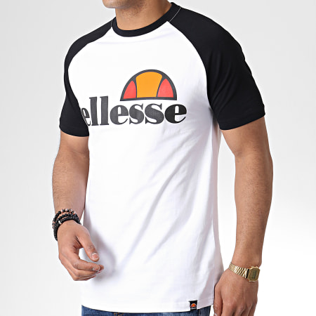 Ellesse - Tee Shirt Raglan Cassina SHB00629 Noir Blanc