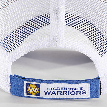 New Era - Casquette Trucker Summer League Golden State Warriors 11945628 Bleu Chiné Blanc 