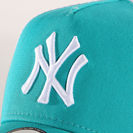 New Era - Casquette Trucker League Essential New York Yankees 11945644 Turquoise Blanc
