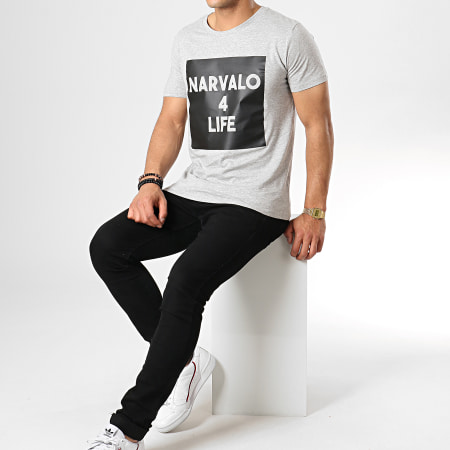Swift Guad - Tee Shirt Narvalo 4 Life Gris Chiné