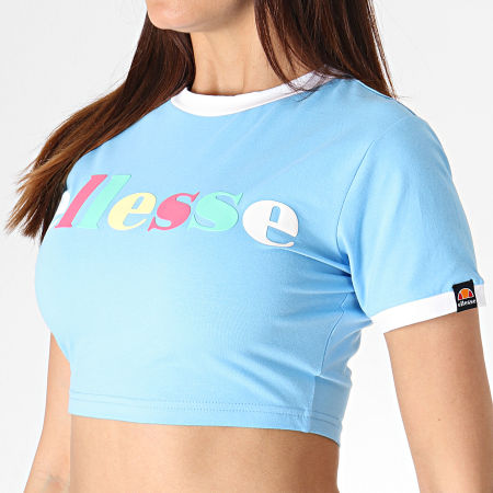 Ellesse - Tee Shirt Crop Femme Talbon SGB06867 Bleu Clair