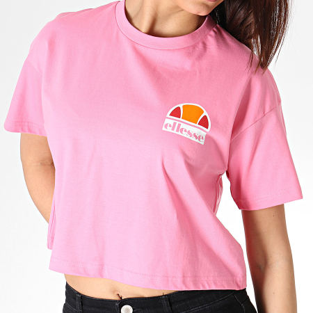Ellesse - Tee Shirt Crop Femme Manila SGB06862 Rose