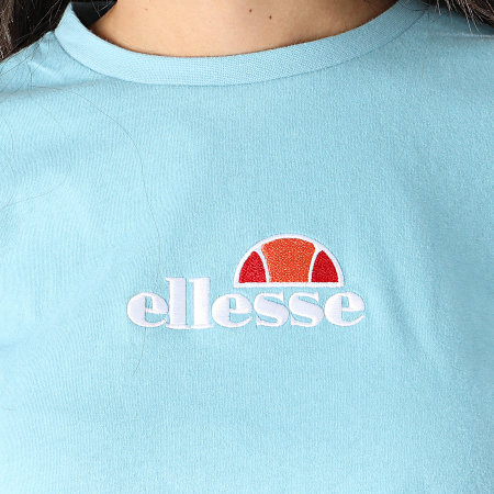 Ellesse - Tee Shirt Crop Femme Fireball SGB06838 Bleu Clair