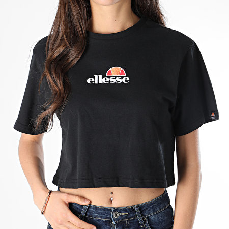 Ellesse - Tee Shirt Crop Femme Fireball SGB06838 Noir