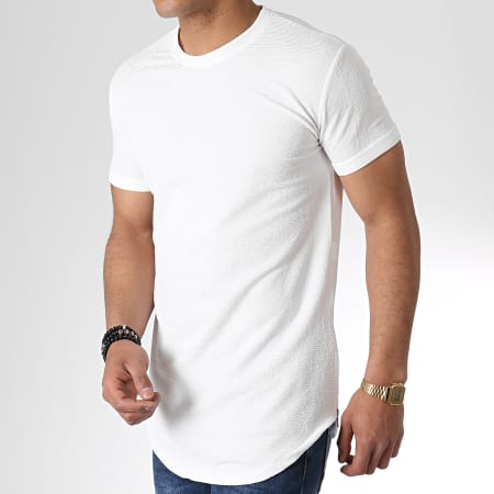 Frilivin - Tee Shirt Oversize Avec Zips 52963 Blanc
