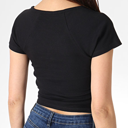 Only - Tee Shirt Femme Crop Cami Noir