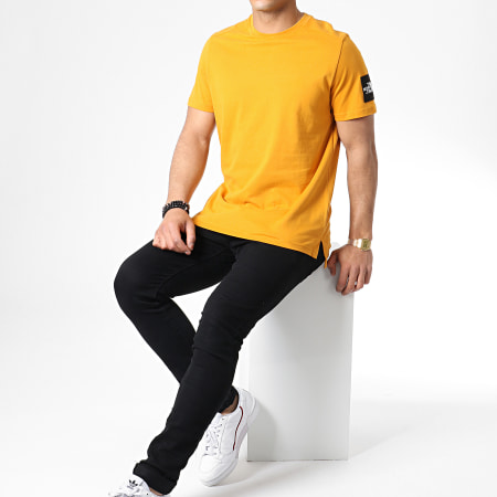 The North Face - Tee Shirt Fine 2 3BP7 Jaune Moutarde 