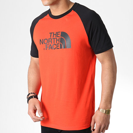 The North Face - Tee Shirt Raglan Easy 37FV Rouge Noir