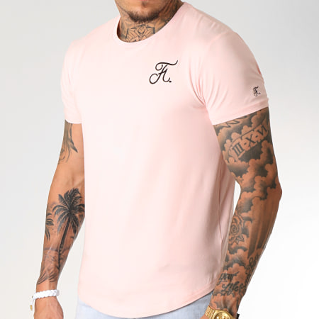 Final Club - Tee Shirt Oversize Premium Fit Avec Broderie 221 Rose