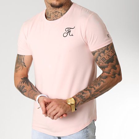 Final Club - Tee Shirt Oversize Premium Fit Avec Broderie 221 Rose