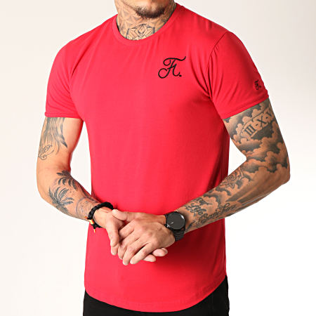 Final Club - Tee Shirt Oversize Premium Fit Avec Broderie 222 Rouge